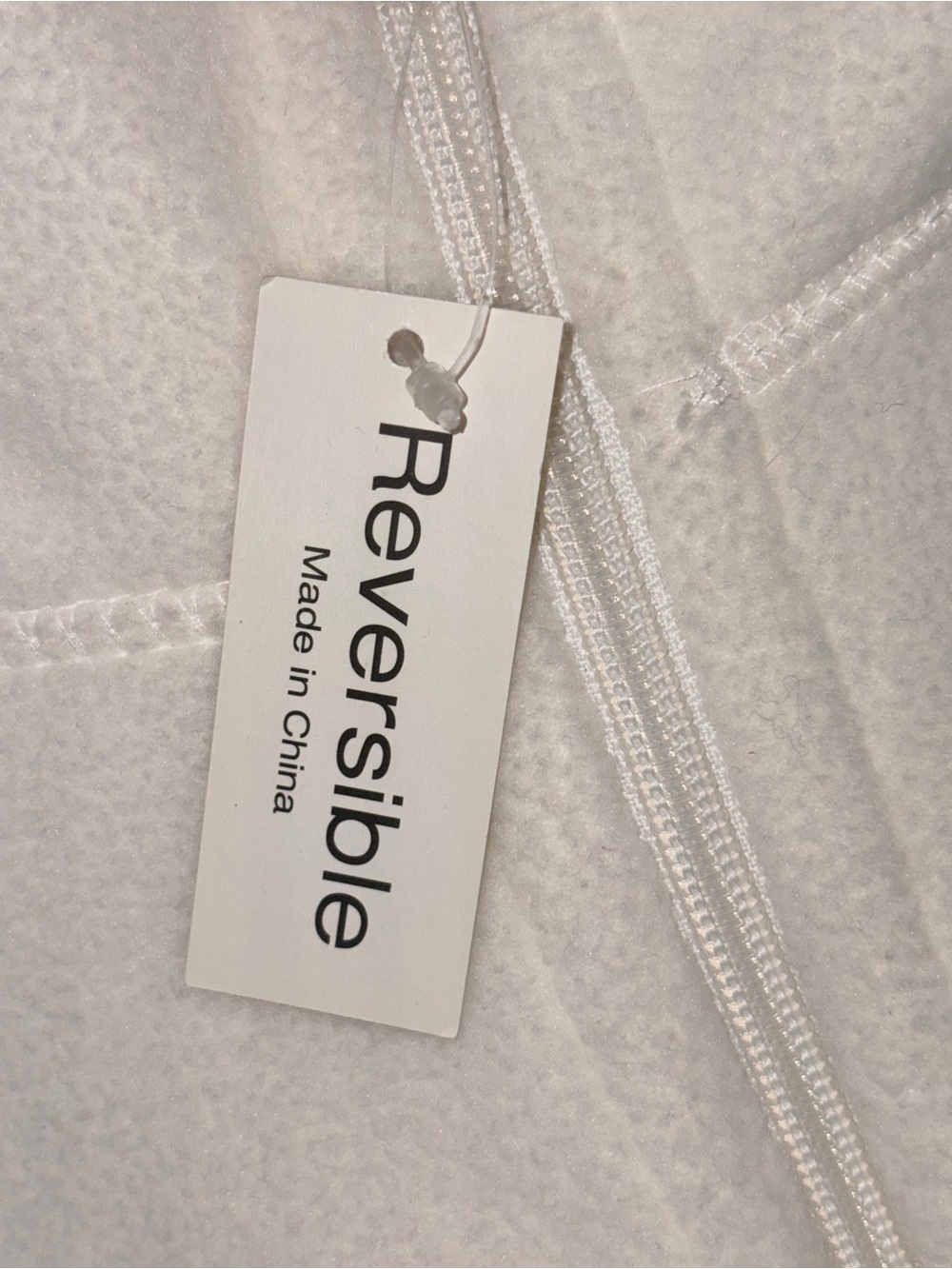 Laura Scott Reversible Sherpa Fleece Zip Hoodie Jacket White Large NWT - Picture 4 of 7